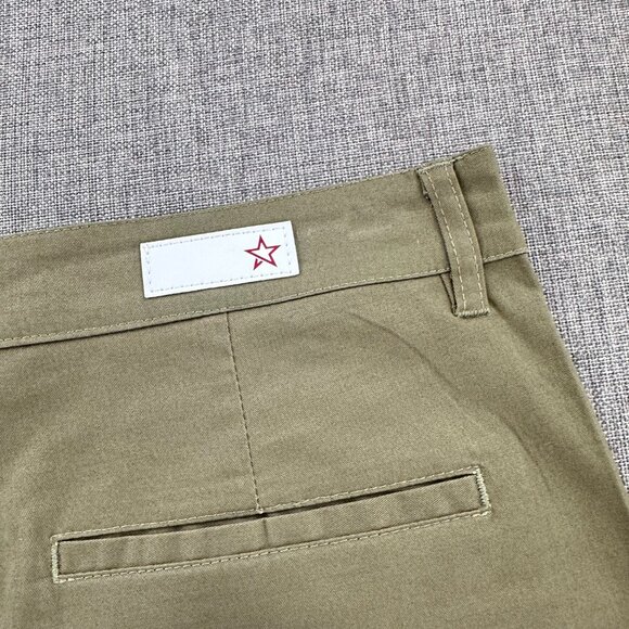 NEW!‎ Red Star Womens Shorts 8/29 Olive Green High Waisted Pockets $88 - Picture 11 of 12